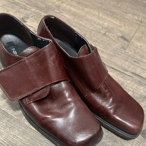 Nina Men's Dark Burgundy Leather Slip-On Loafers